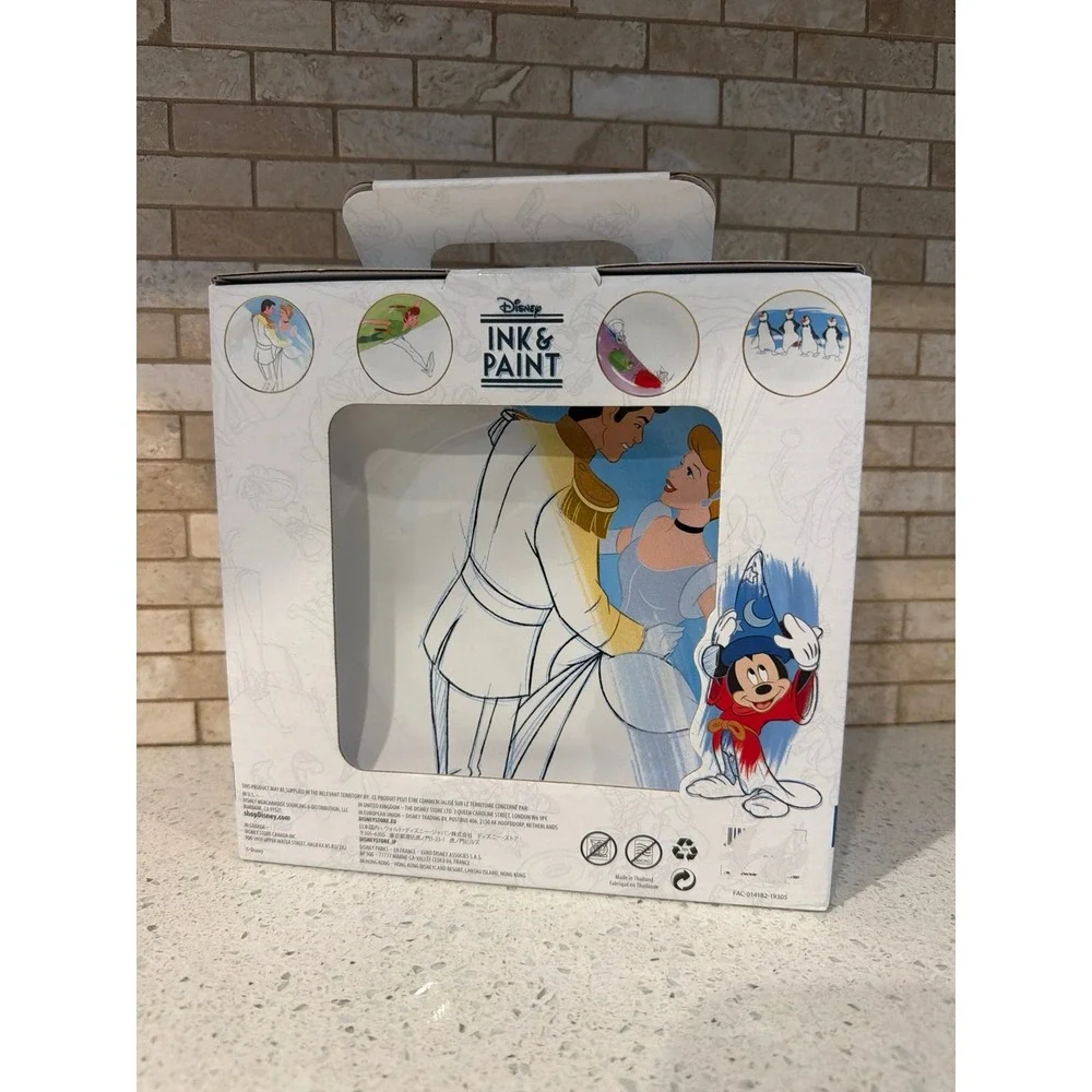 Disney Salad Plate Set - Ink & Paint Cinderella - Fairies - Penguins - Peter Pan
